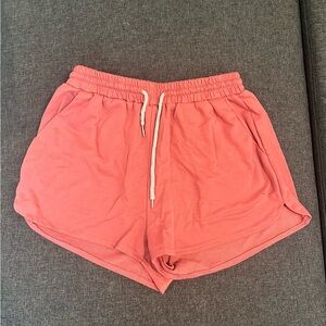 Pink sweatshorts, size small